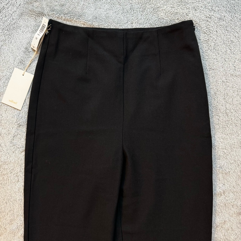 NWT Wilfred Porto Pant - Black High-Waisted Straight Leg Trouser - Size 6 - Picture 3 of 13